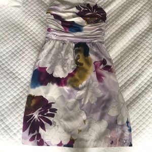The Limited Strapless Floral Dress- Size 0